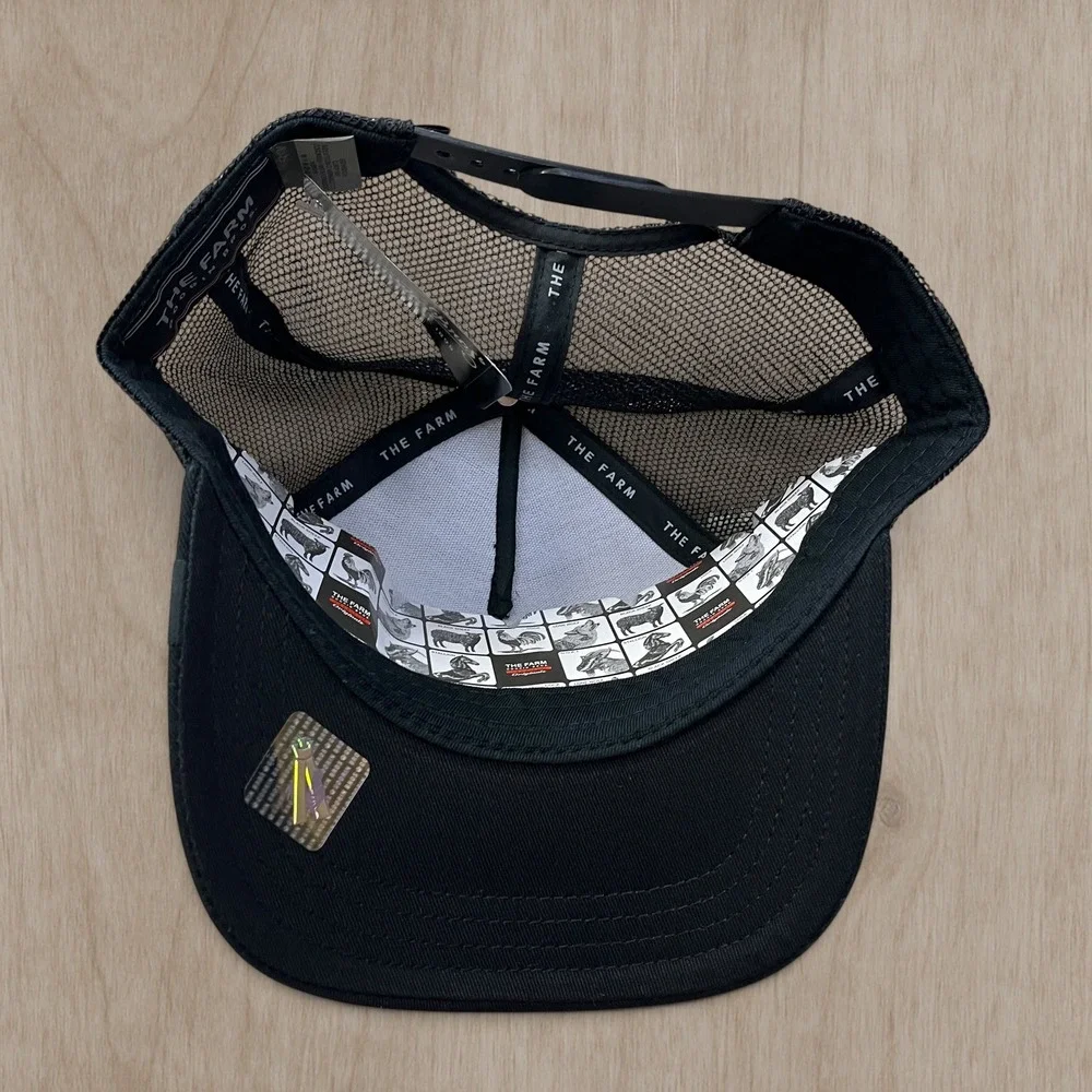 Goorin Bros The Farm Mamba Snake Trucker Hat Black Mesh Snapback Cap 101-0391